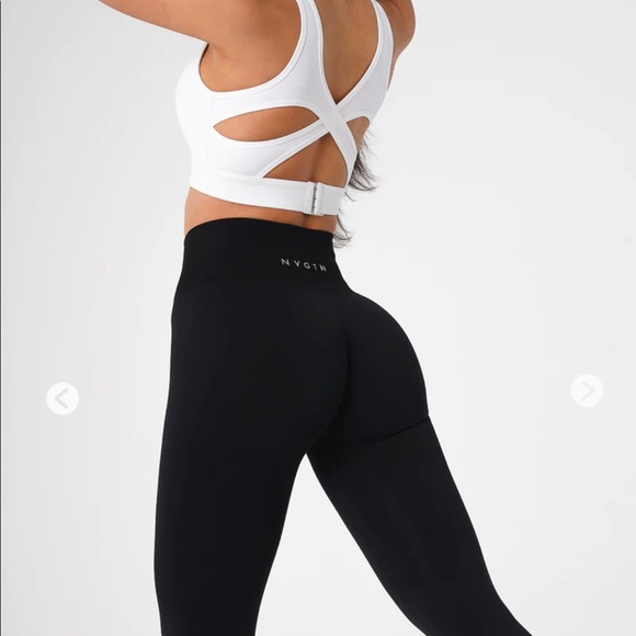 NVGTN Black Solid Seamless Leggings - Picture 4 of 6